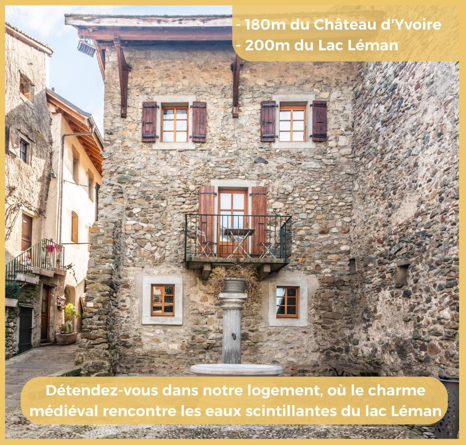 Maison En Duplex I Yvoire I Lac Leman I Medievale Kültér fotó
